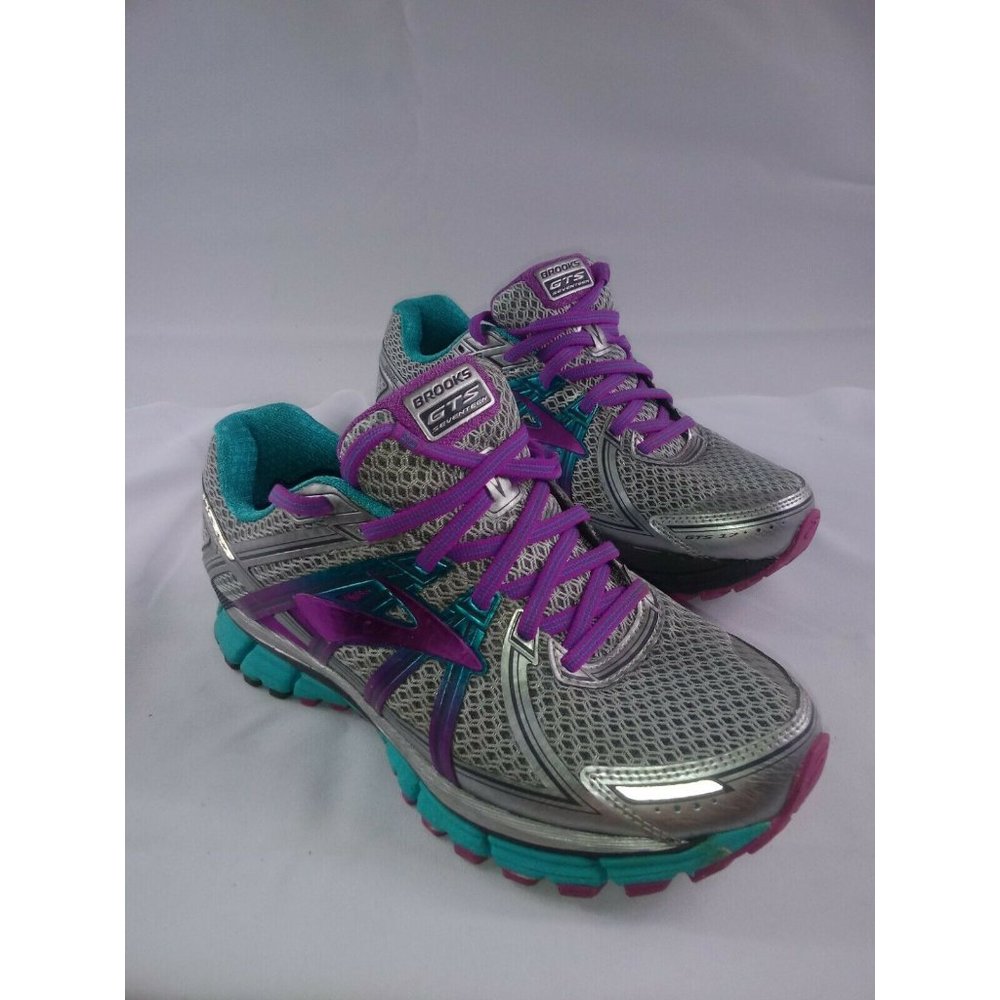 Brooks Womens GTS Seventeen Running Shoes Gray